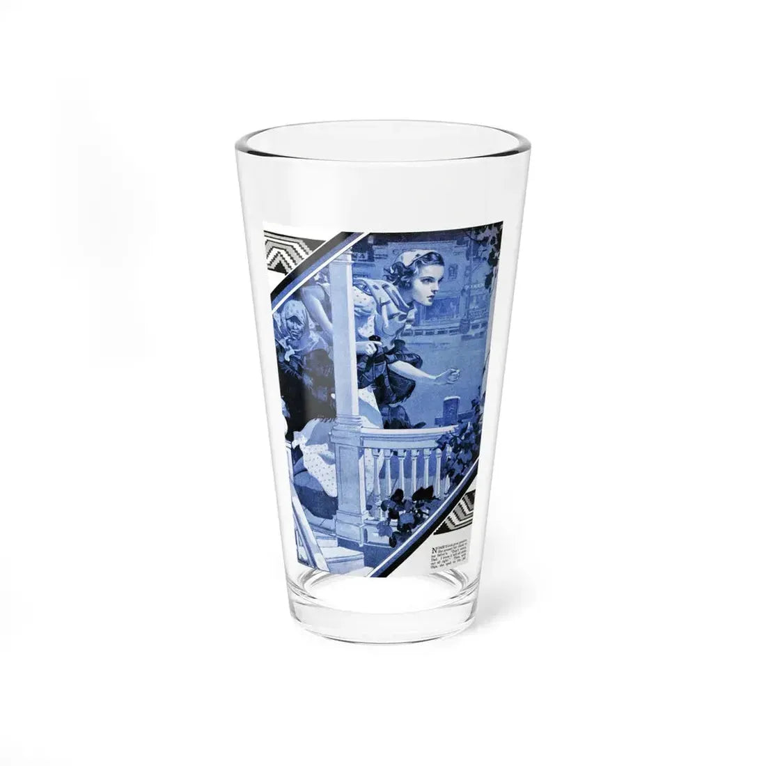 The Deputy at Snow Mountain (Pt. 1), Good Housekeeping, June 1931 (Magazine Illustration) Pint Glass 16oz 16oz - Go Mug Yourself