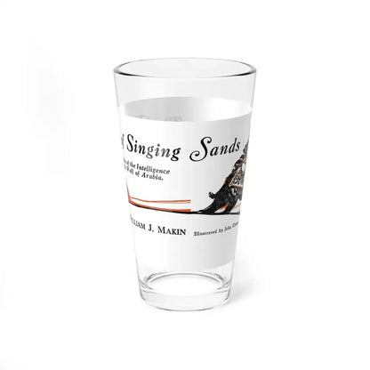 The Desert of Singing Sands, Bluebook, December 1932 (Magazine Illustration) Pint Glass 16oz 16oz - Go Mug Yourself