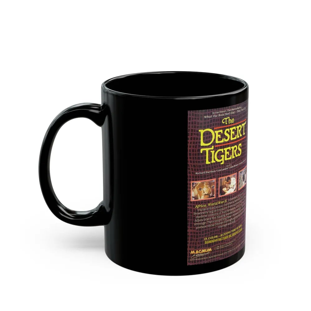 THE DESERT TIGERS MAGNUM ENTERTAINMENT (VHS COVER) - Black Coffee Mug-Go Mug Yourself