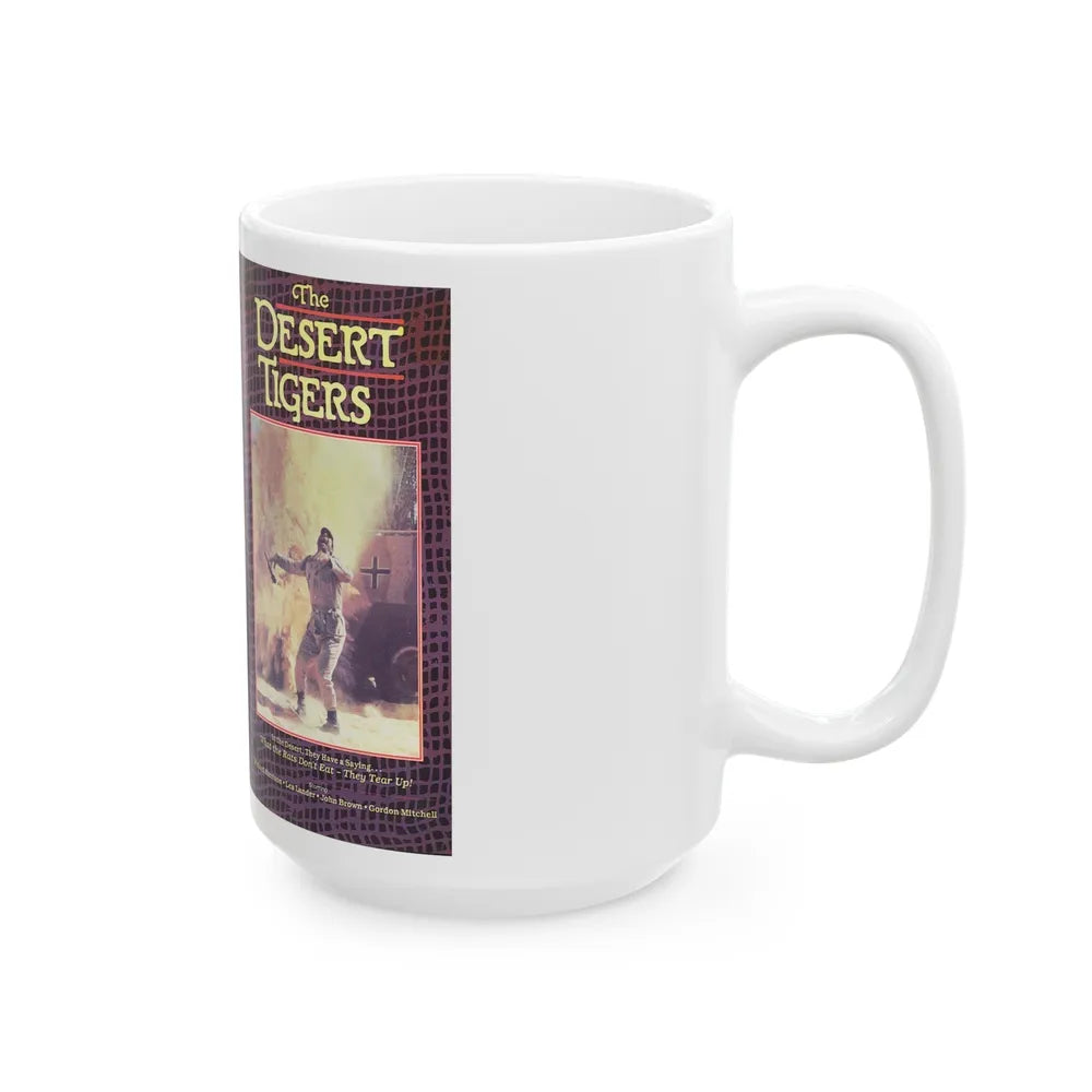 THE DESERT TIGERS MAGNUM ENTERTAINMENT (VHS COVER) - White Coffee Mug-Go Mug Yourself