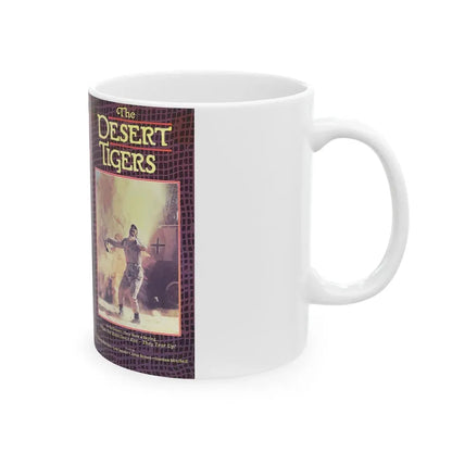 THE DESERT TIGERS MAGNUM ENTERTAINMENT (VHS COVER) - White Coffee Mug - Go Mug Yourself