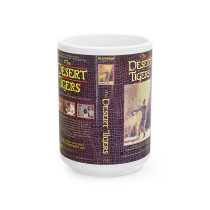 THE DESERT TIGERS (VHS COVER) - White Coffee Mug 15oz - Go Mug Yourself