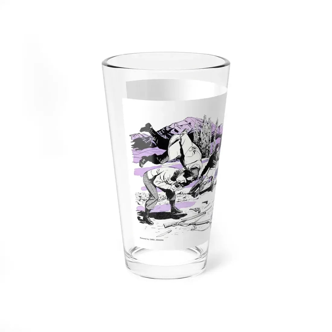 The Deserter, Bluebook, April 1954 (Magazine Illustration) Pint Glass 16oz - Go Mug Yourself