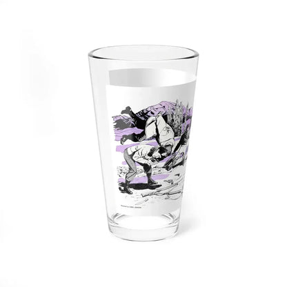 The Deserter, Bluebook, April 1954 (Magazine Illustration) Pint Glass 16oz - Go Mug Yourself