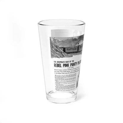 The Desperate Raid of the Rebel Pink Panty Platoon (Magazine Illustration) Pint Glass 16oz - Go Mug Yourself