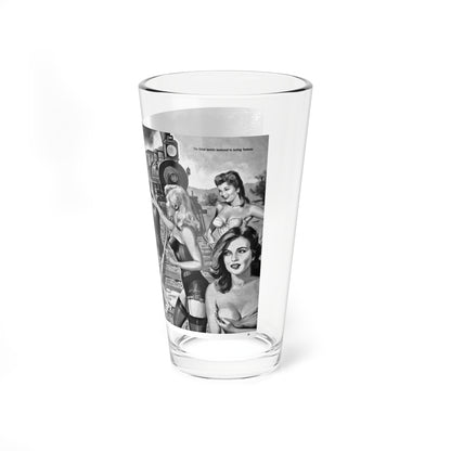 The Desperate Raid of the Rebel Pink Panty Platoon (Magazine Illustration) Pint Glass 16oz-Go Mug Yourself