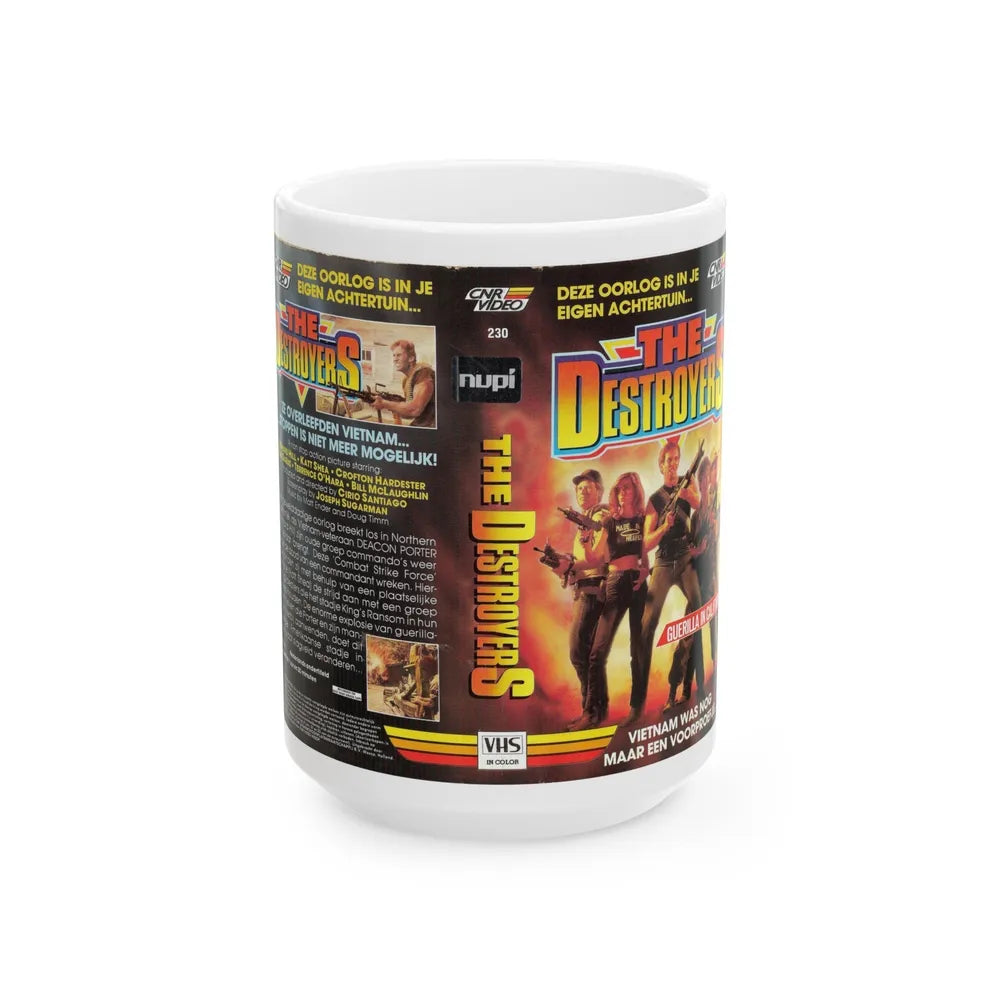 THE DESTROYERS (VHS COVER) - White Coffee Mug-15oz-Go Mug Yourself