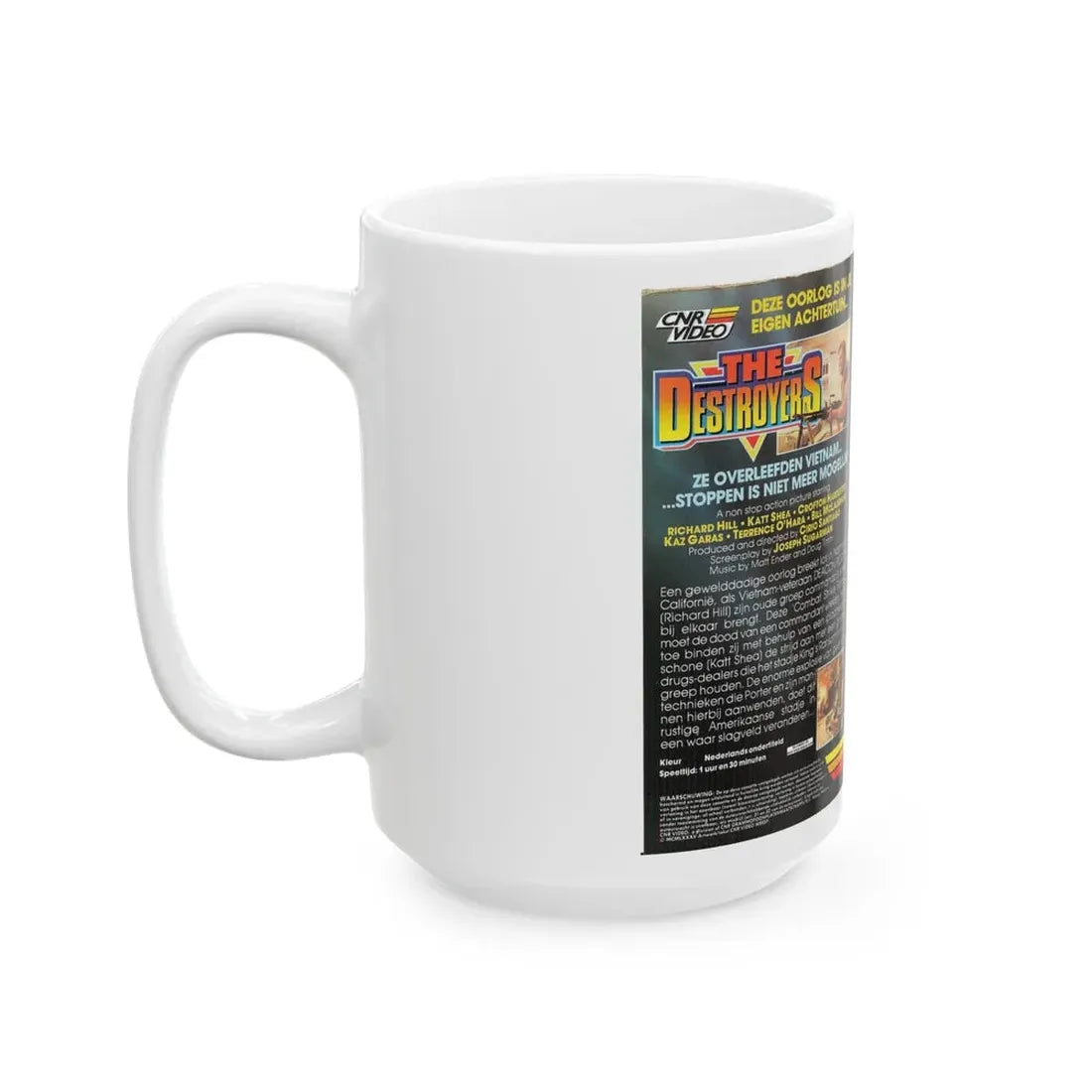 THE DESTROYERS (VHS COVER) - White Coffee Mug - Go Mug Yourself