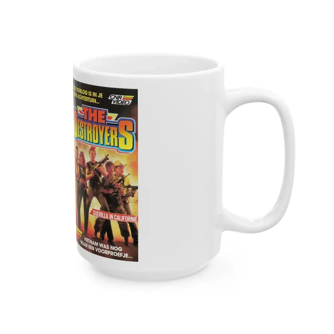 THE DESTROYERS (VHS COVER) - White Coffee Mug - Go Mug Yourself