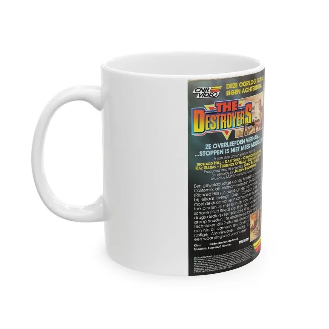 THE DESTROYERS (VHS COVER) - White Coffee Mug - Go Mug Yourself