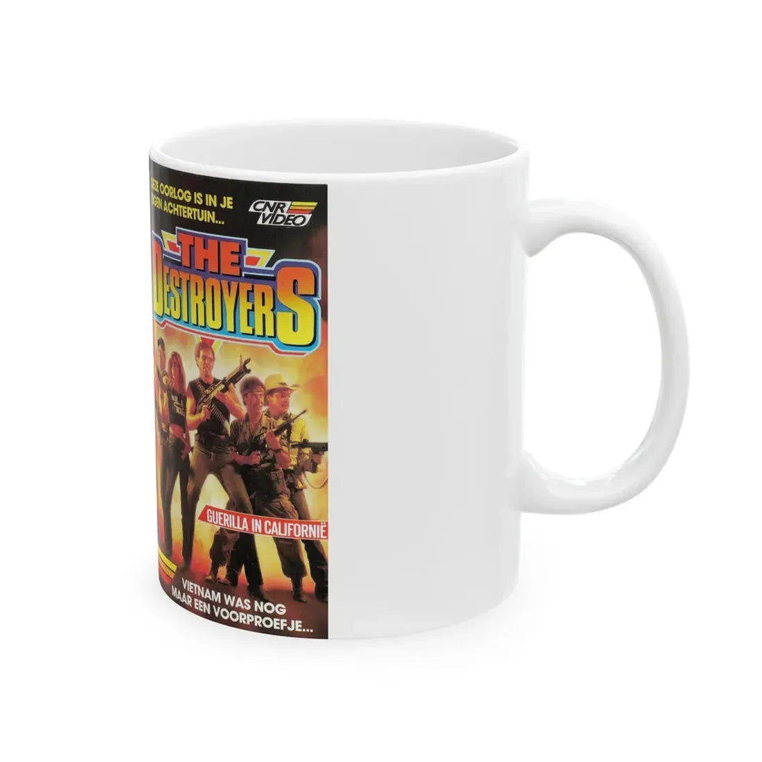 THE DESTROYERS (VHS COVER) - White Coffee Mug - Go Mug Yourself