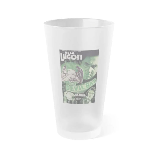 THE DEVIL BAT 1940 Movie Poster - Frosted Pint Glass 16oz 16oz Frosted - Go Mug Yourself
