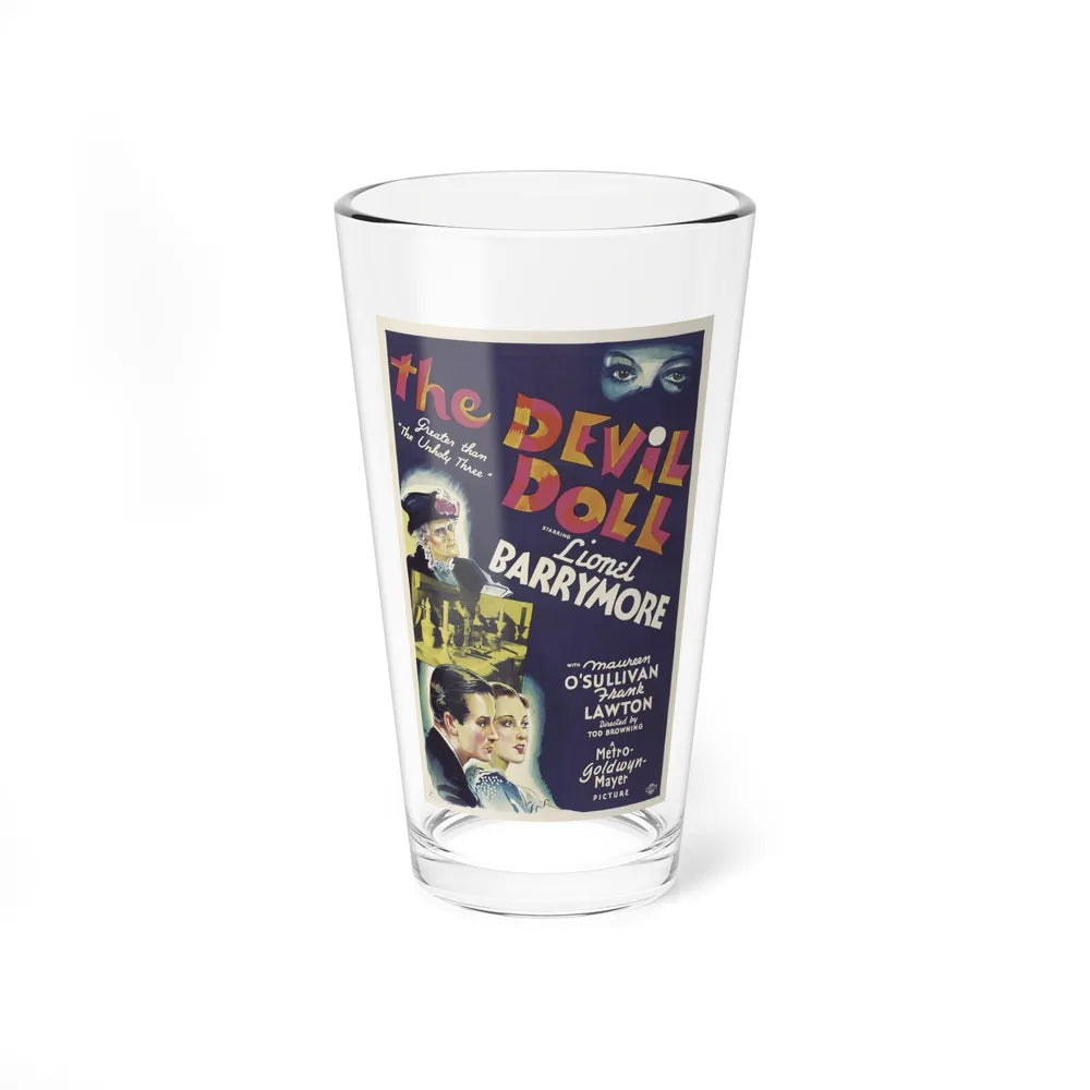 THE DEVIL DOLL 1936 Movie Poster - Pint Glass 16oz-16oz-Go Mug Yourself