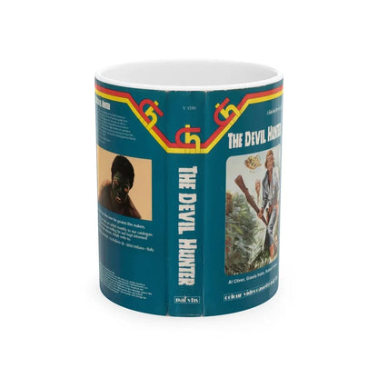 THE DEVIL HUNTER (VHS COVER) - White Coffee Mug 11oz - Go Mug Yourself