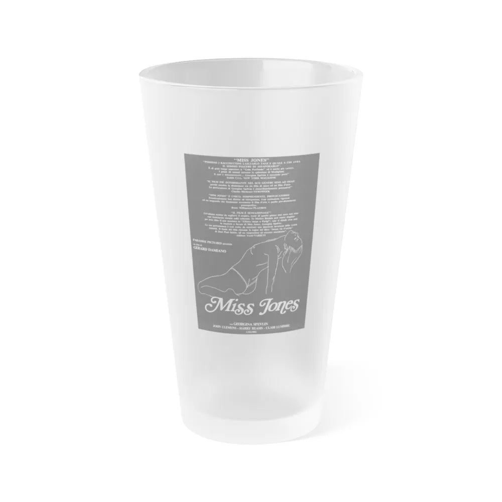 THE DEVIL IN MISS JONES 1973 Movie Poster - Frosted Pint Glass 16oz-16oz-Frosted-Go Mug Yourself