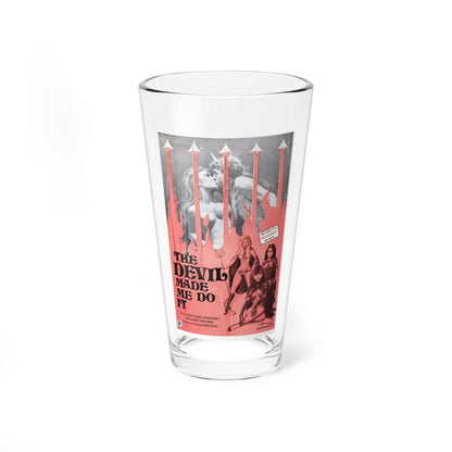 THE DEVIL MADE ME DO IT 1974 Movie Poster - Pint Glass 16oz 16oz - Go Mug Yourself