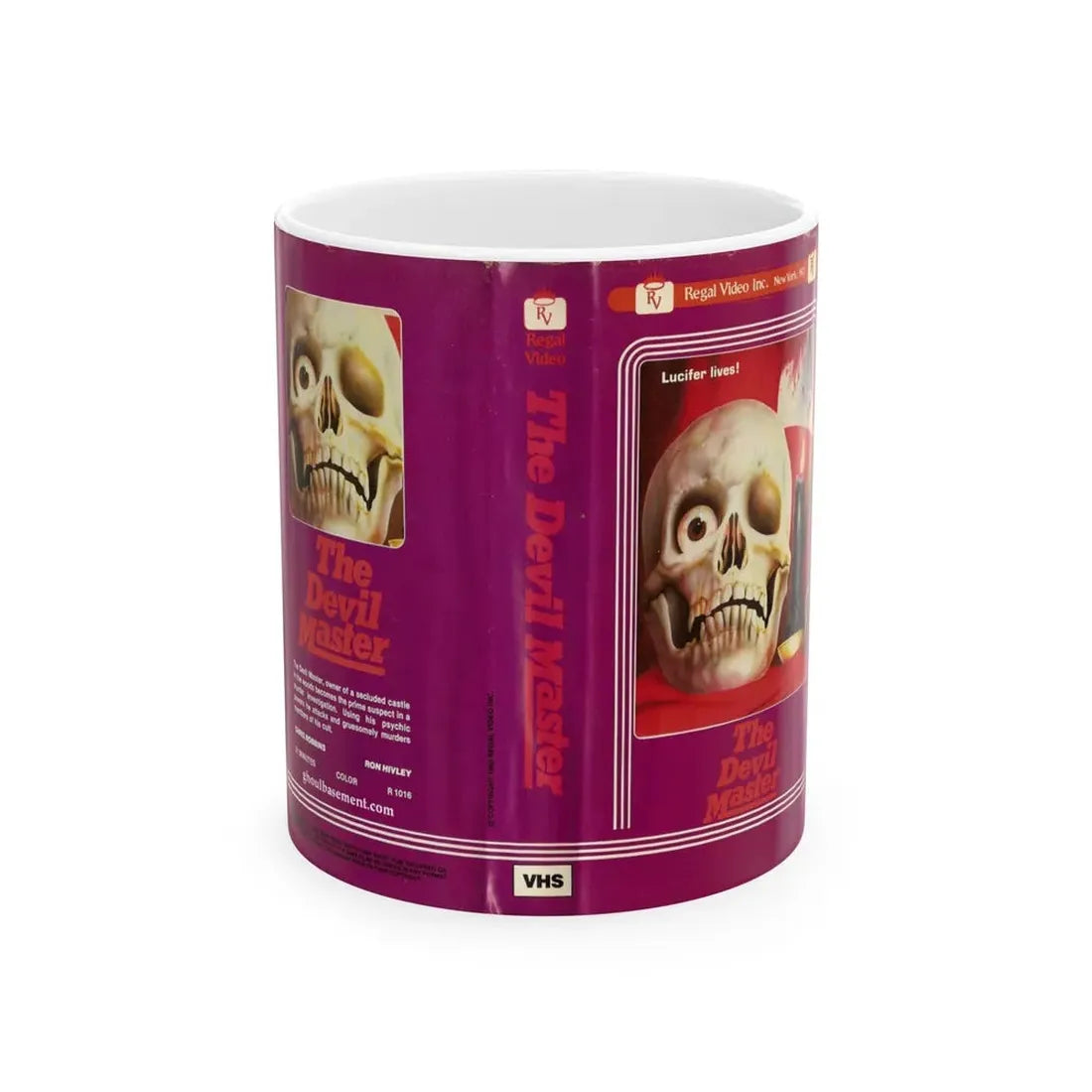 THE DEVIL MASTER (VHS COVER) - White Coffee Mug 11oz - Go Mug Yourself