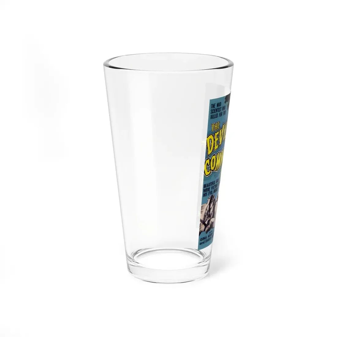THE DEVIL'S COMMANDMENT 1957 Movie Poster - Pint Glass 16oz - Go Mug Yourself