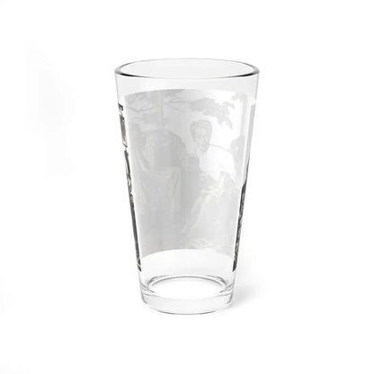 The Devil's Fire (1), Blue Book Magazine, February 1947 (Magazine Illustration) Pint Glass 16oz - Go Mug Yourself