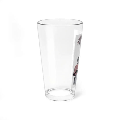 The Devil's Fire (4), Blue Book Magazine, February 1947 (Magazine Illustration) Pint Glass 16oz - Go Mug Yourself