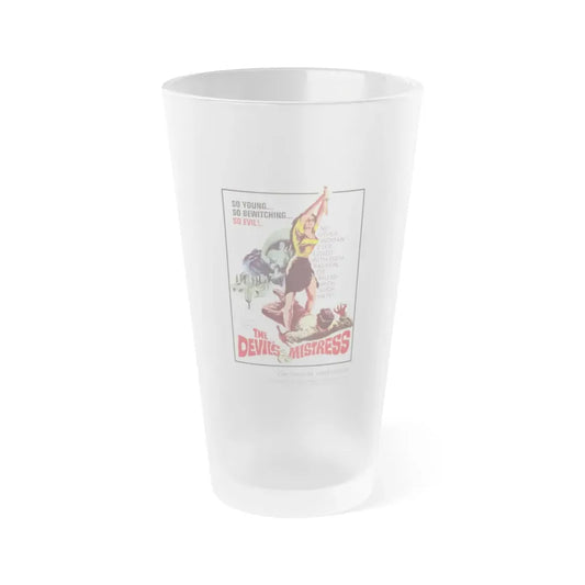THE DEVIL'S MISTRESS 1965 Movie Poster - Frosted Pint Glass 16oz 16oz Frosted - Go Mug Yourself