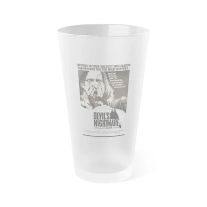 THE DEVIL'S NIGHTMARE 1971 Movie Poster - Frosted Pint Glass 16oz 16oz Frosted - Go Mug Yourself