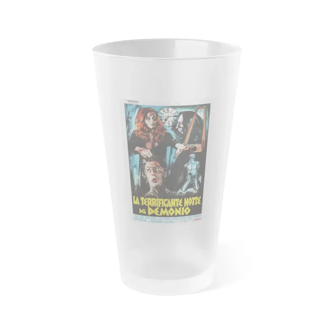 THE DEVIL'S NIGHTMARE (ITALIAN) 1971 Movie Poster - Frosted Pint Glass 16oz 16oz Frosted - Go Mug Yourself
