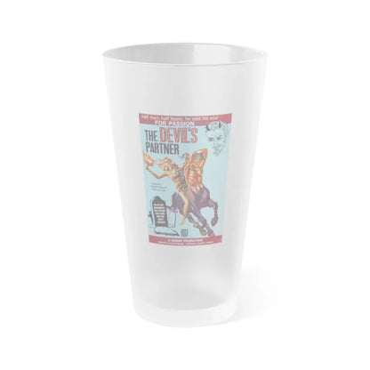 THE DEVIL'S PARTNER 1960 Movie Poster - Frosted Pint Glass 16oz 16oz Frosted - Go Mug Yourself