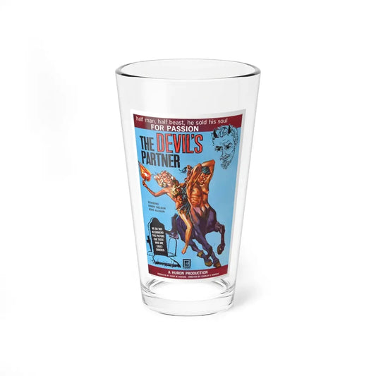 THE DEVIL'S PARTNER 1960 Movie Poster - Pint Glass 16oz 16oz - Go Mug Yourself