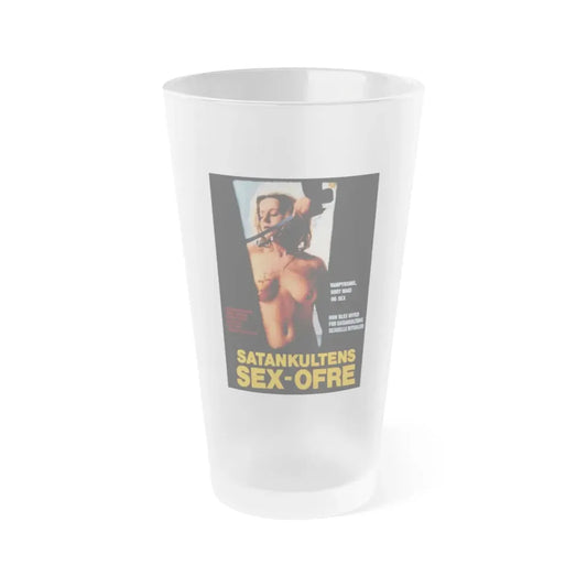 THE DEVIL'S PLAYTHING (DANISH) 1973 Movie Poster - Frosted Pint Glass 16oz 16oz Frosted - Go Mug Yourself