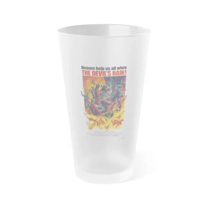 THE DEVIL'S RAIN 1975 Movie Poster - Frosted Pint Glass 16oz 16oz Frosted - Go Mug Yourself
