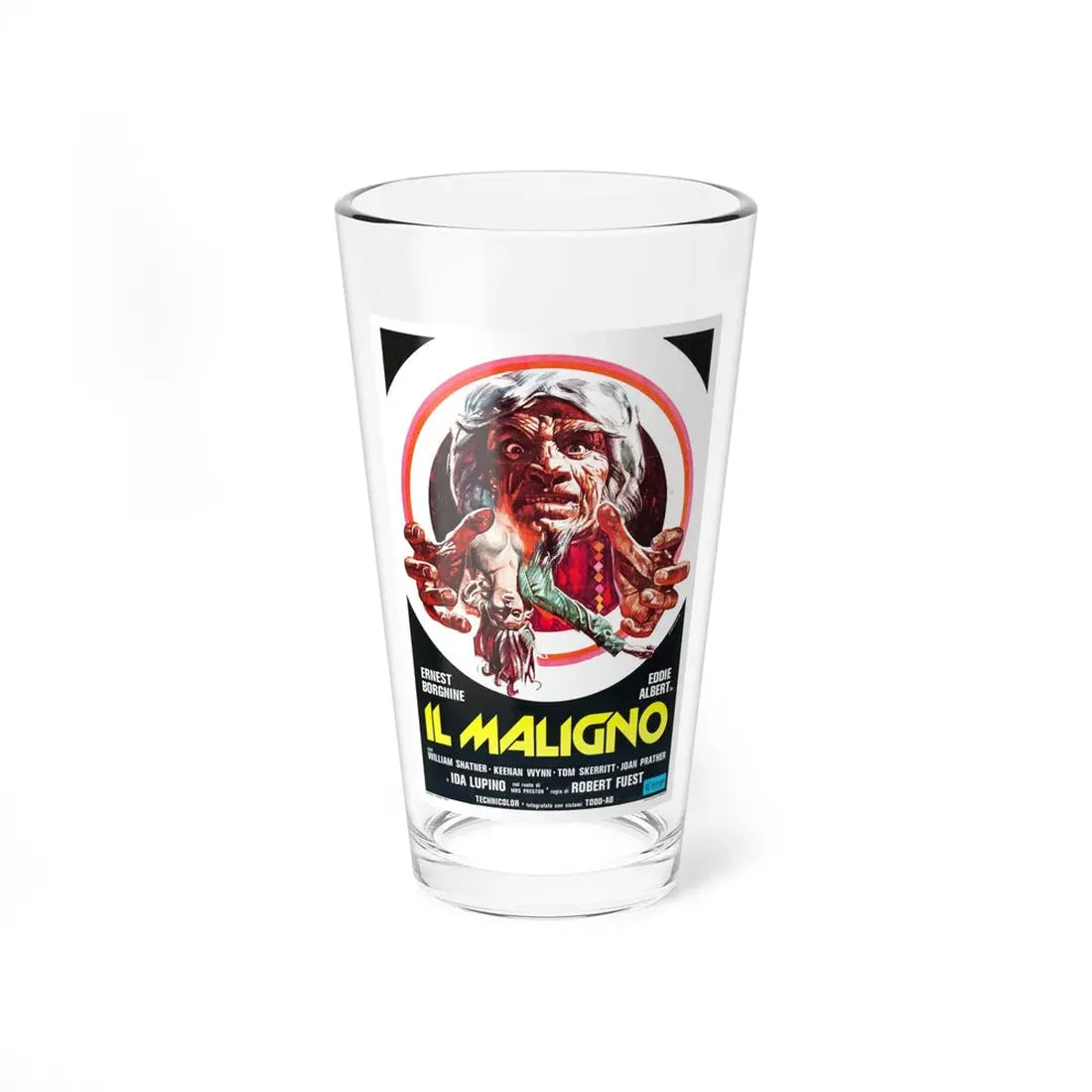 THE DEVIL'S RAIN (ITALIAN) 1975 Movie Poster - Pint Glass 16oz 16oz - Go Mug Yourself