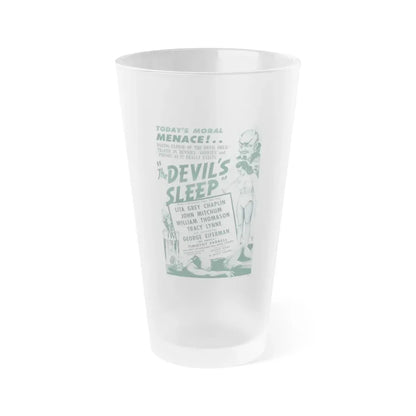 THE DEVIL'S SLEEP 1949 Movie Poster - Frosted Pint Glass 16oz 16oz Frosted - Go Mug Yourself
