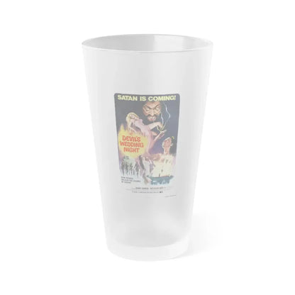 THE DEVIL'S WEDDING NIGHT 1973 Movie Poster - Frosted Pint Glass 16oz 16oz Frosted - Go Mug Yourself