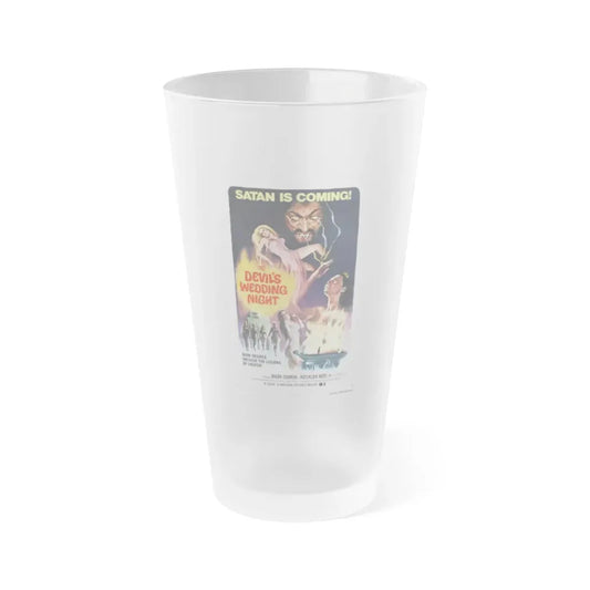 THE DEVIL'S WEDDING NIGHT 1973 Movie Poster - Frosted Pint Glass 16oz 16oz Frosted - Go Mug Yourself