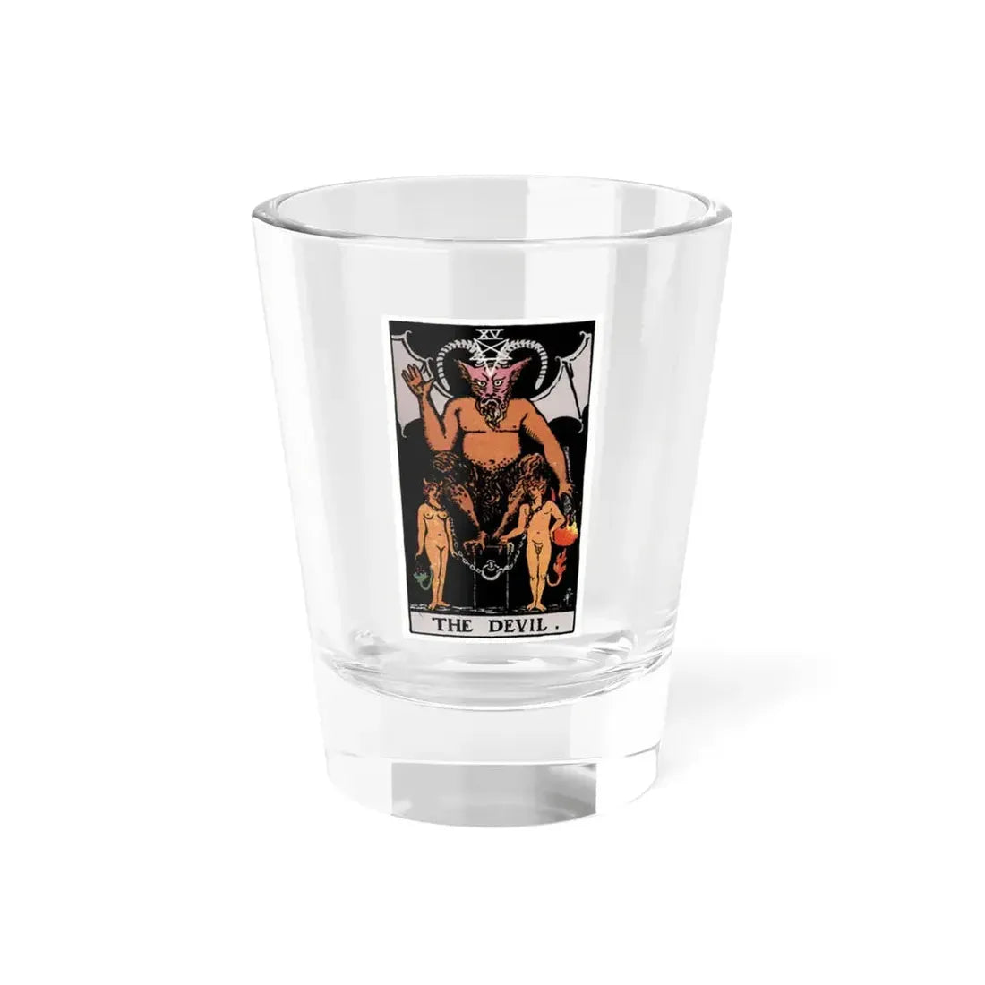 The Devil (Tarot Card) Shot Glass 1.5oz 1.5oz - Go Mug Yourself