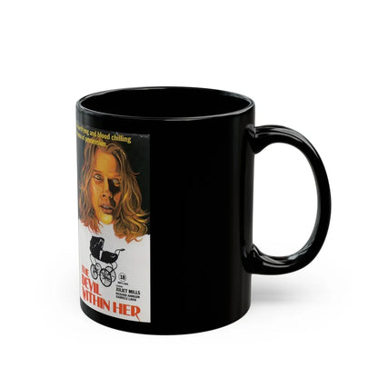 THE DEVIL WITHIN HER (VHS COVER) - Black Coffee Mug-Go Mug Yourself