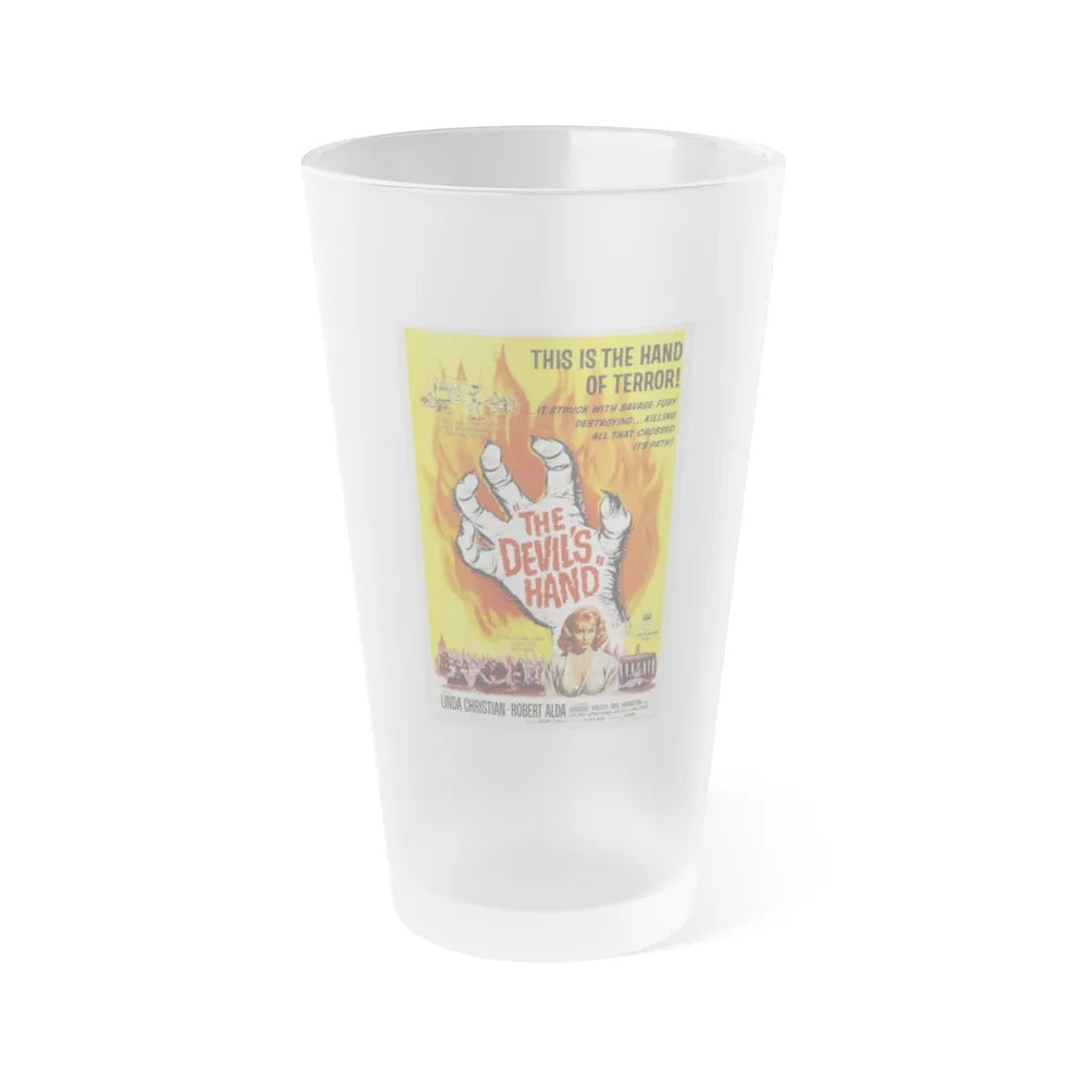 THE DEVIL'S HAND 1961 Movie Poster - Frosted Pint Glass 16oz-16oz-Frosted-Go Mug Yourself