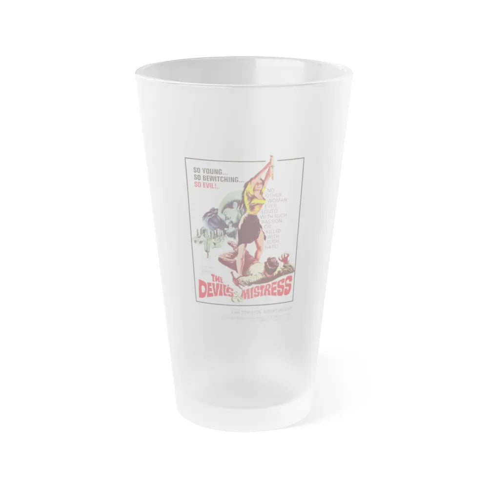 THE DEVIL'S MISTRESS 1965 Movie Poster - Frosted Pint Glass 16oz-16oz-Frosted-Go Mug Yourself