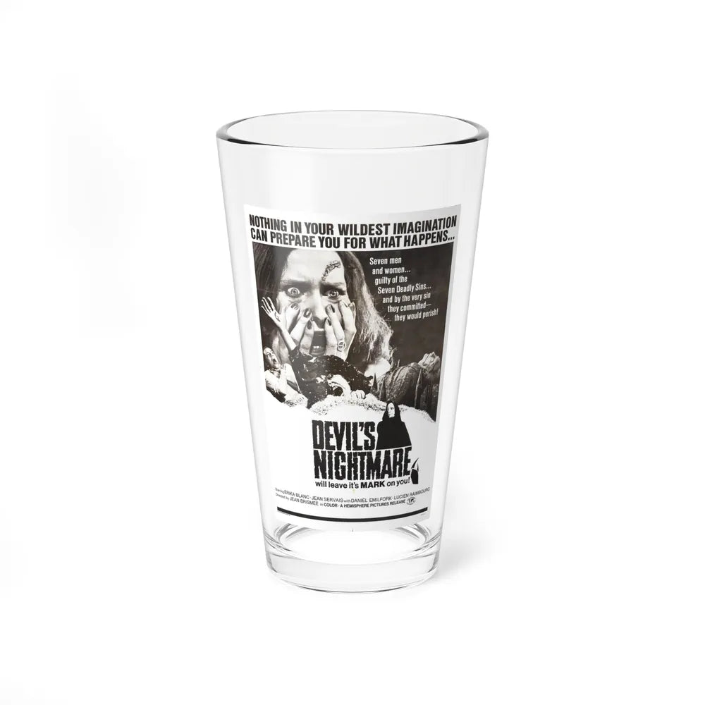 THE DEVIL'S NIGHTMARE 1971 Movie Poster - Pint Glass 16oz-16oz-Go Mug Yourself