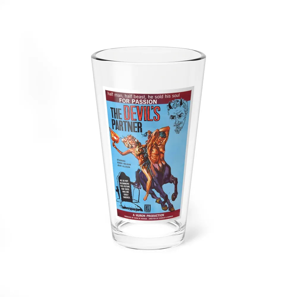 THE DEVIL'S PARTNER 1960 Movie Poster - Pint Glass 16oz-16oz-Go Mug Yourself