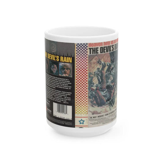 THE DEVILS RAIN UNITED HOME VIDEO (VHS COVER) - White Coffee Mug-15oz-Go Mug Yourself