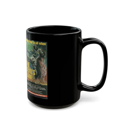 THE DEVILS RAIN WILLIAM SHATNER (VHS COVER) - Black Coffee Mug-Go Mug Yourself