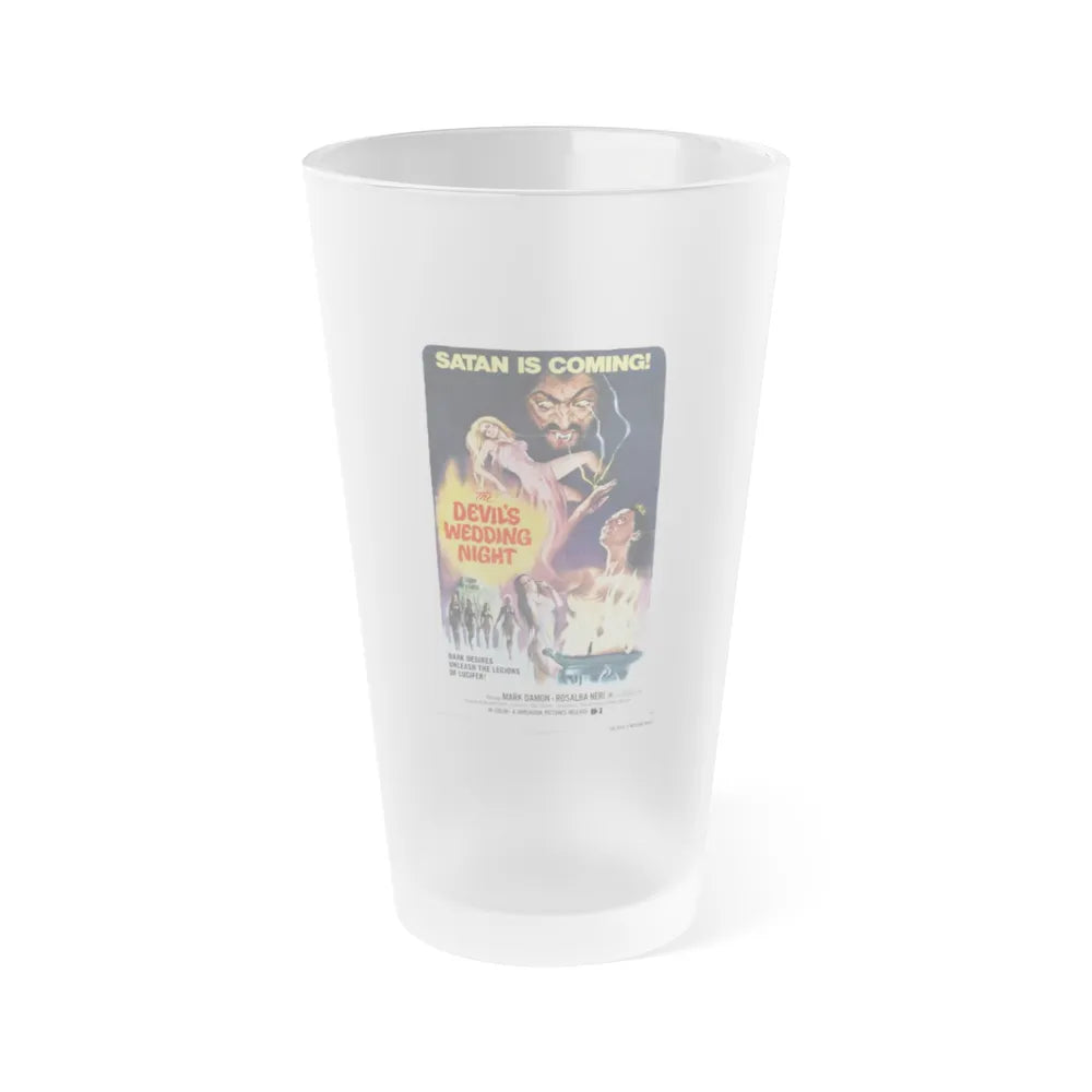 THE DEVIL'S WEDDING NIGHT 1973 Movie Poster - Frosted Pint Glass 16oz-16oz-Frosted-Go Mug Yourself