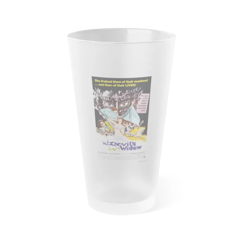 THE DEVIL'S WIDOW 1970 Movie Poster - Frosted Pint Glass 16oz-16oz-Frosted-Go Mug Yourself