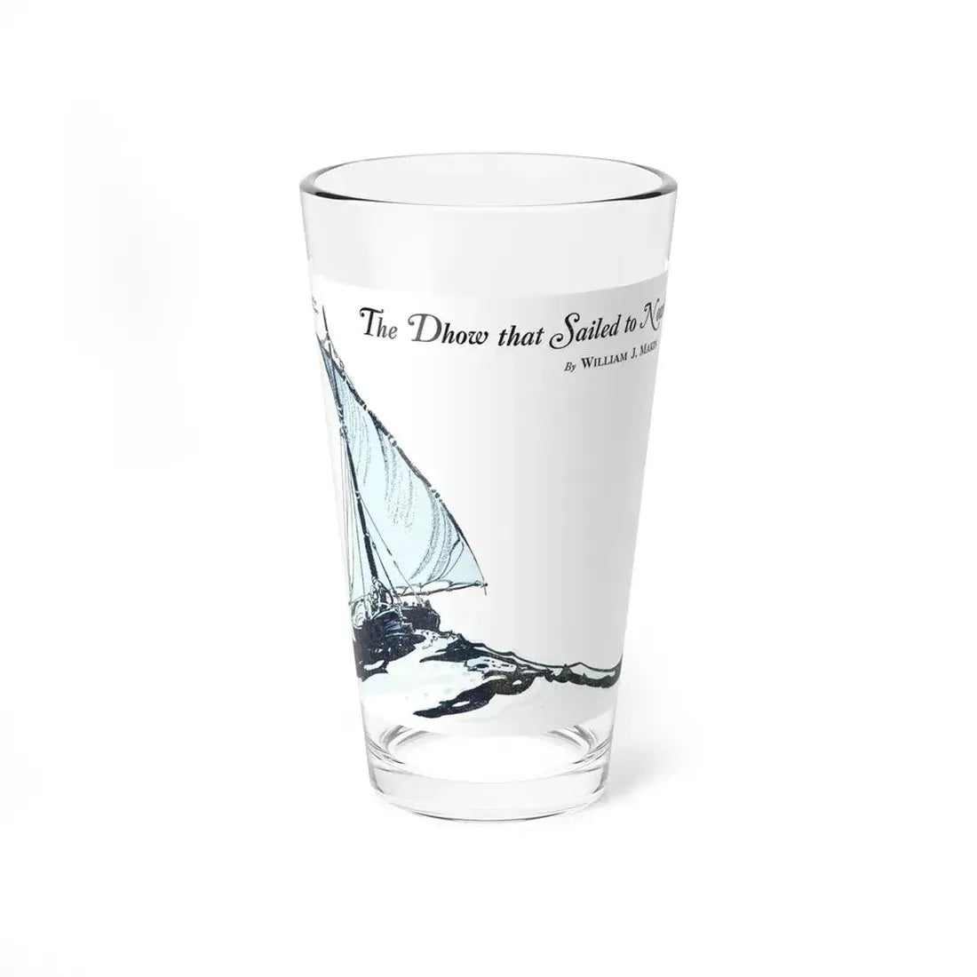 The Dhow that Sailed to Nowhere (1), Bluebook, January 1933 (Magazine Illustration) Pint Glass 16oz 16oz - Go Mug Yourself