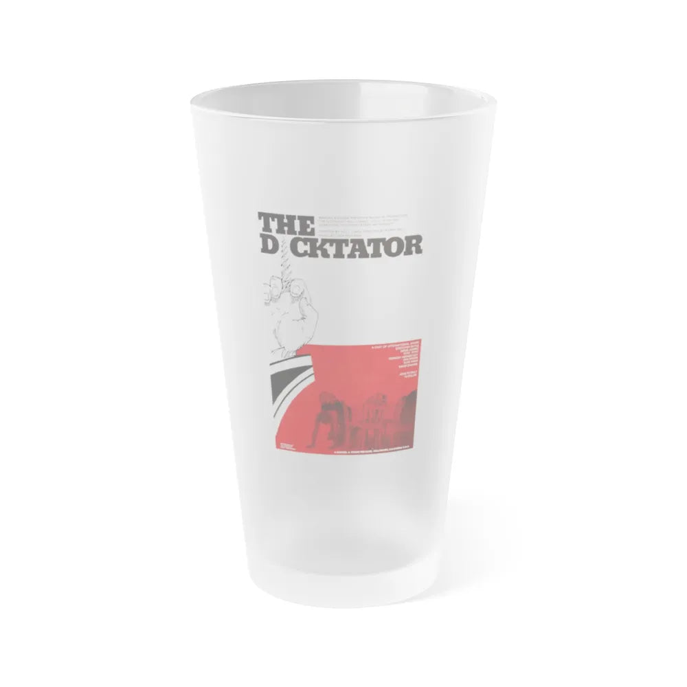 THE DICKTATOR 1974 Movie Poster - Frosted Pint Glass 16oz-16oz-Frosted-Go Mug Yourself