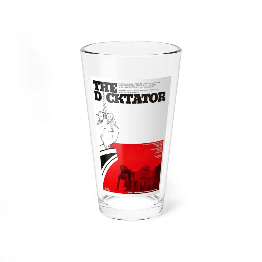 THE DICKTATOR 1974 Movie Poster - Pint Glass 16oz 16oz - Go Mug Yourself