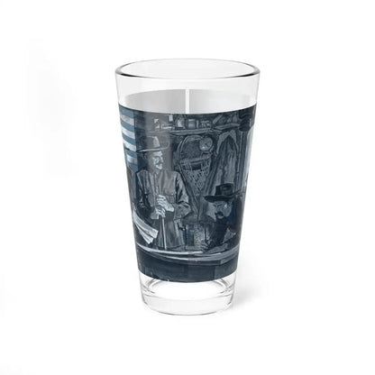 The Dictator of Skagway, Cavalier magazine, February 1957 (Magazine Illustration) Pint Glass 16oz 16oz - Go Mug Yourself