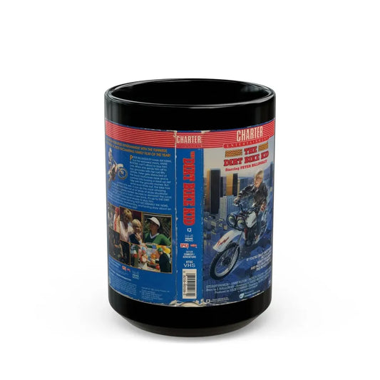 THE DIRT BIKE KID (VHS COVER) - Black Coffee Mug 15oz - Go Mug Yourself